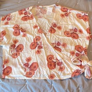 NEW W/ TAGS Silky Madewell Tie Top, XL